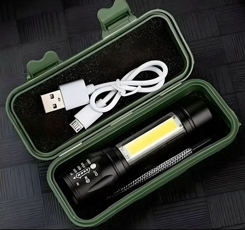 Pocket Size Mini Portable Xpe + Cob Led Tactical Flashlight.Pocket Size Mini Tactical Flashlight | XPE + COB LED Portable Light