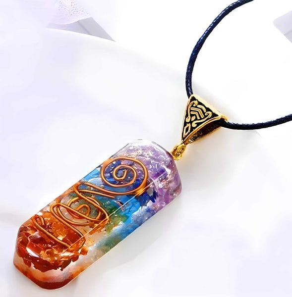 Titanium Quartz Stone Pendant.Titanium Quartz Stone Pendant – Natural Crystal Healing Necklace for Energy Balance & Spiritual Wellness
