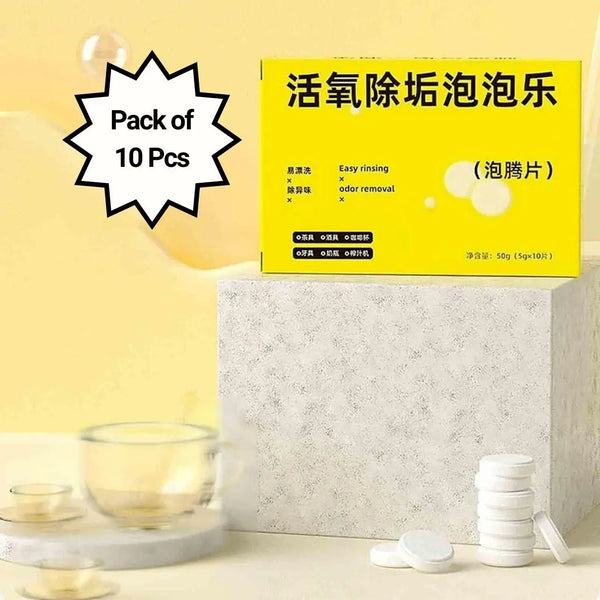 Active Oxygen Descaling Scale Remover,Kitchen Tablets (10 Pcs)Active Oxygen Descaling Tablets (10 Pcs) – Kitchen Scale Remover for Kettle, Coffee Maker & Appliances