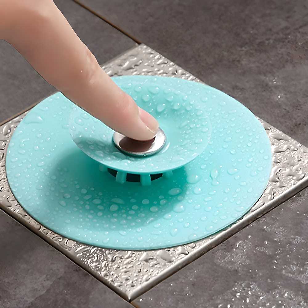Silicone Kitchen Sink Strainer (Pack of 3) Random Colors | Flexible Anti-Clog Drain Covers | Food Catcher Filter for Kitchen & Bathroom Sinks
