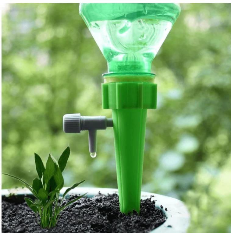 Self Watering Spikes Adjustable Pack of 5.Self Watering Plant Spikes Adjustable (Pack of 5) – Automatic Drip Irrigation System for Indoor & Outdoor Plants
