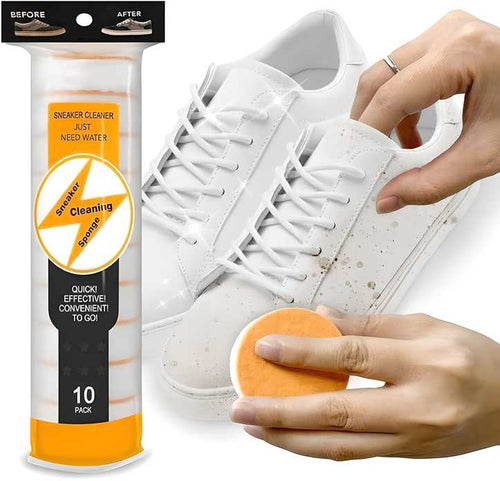 Multipurpose Shoes Cleaner Premium Dual-Sided Sponge | Double Layer Shoe Cleaning Pad | Easy Dirt & Stain Remover for Sneakers, Leather & Sports Shoes