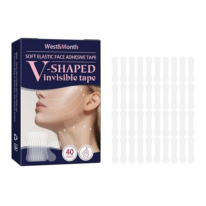 40 Patches V-Shaped Invisible TapeGet a seamless look with V-shaped invisible lift tapes. Strong hold, skin-friendly, discreet body shaping solution for dresses, tops & deep-neck outfits. Pack of 40 patches.s.