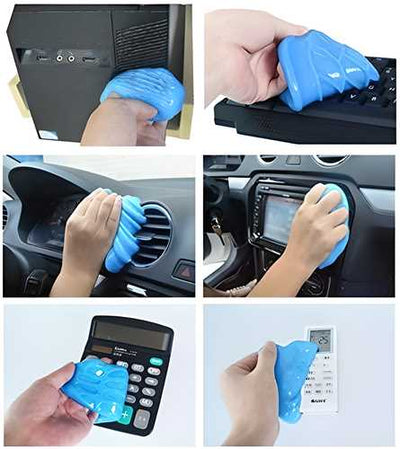 Super Clean Magic Gel Cleaner for Keyboard, Car Vents & Electronics – Dust & Dirt Removing Reusable Cleaning Gel for Hard-to-Reach Areas at Home & Office