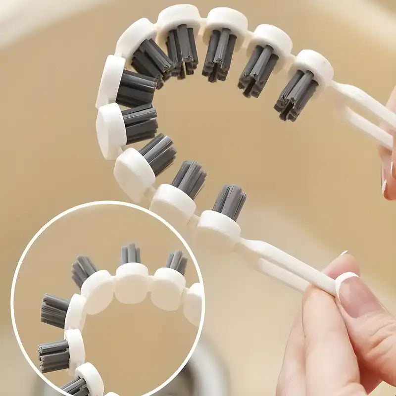 Bendable Multifunctional Cleaning Brush.Bendable Multifunctional Cleaning Brush – Flexible Gap & Corner Scrub Brush for Kitchen, Bathroom & Tiles