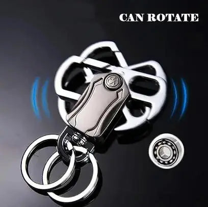 4 in 1 Keychain Spinner Multi-Function Tool Waist Double Ring Keychain Gift.Discover the 4 in 1 Keychain Spinner – a versatile multi-function tool with double rings.