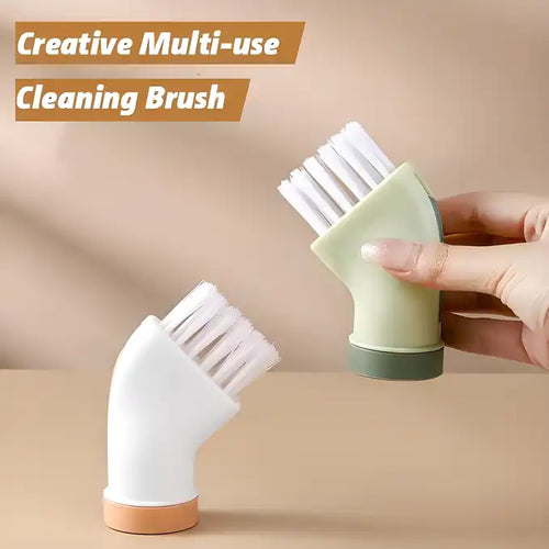 Multi-Use Cleaning Brush Connectable to Mineral Water Bottle – Portable Gap Cleaning Tool for Kitchen, Bathroom, Tiles & Corners | Pack of 2