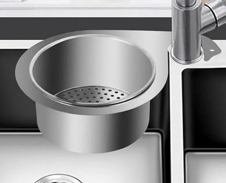 Stainless Steel Swan Drain Basket Sink Strainer | Kitchen Sink Waste Filter & Food Catcher | Rustproof Drain Protector for Clog-Free Sink