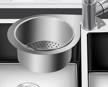 Stainless Steel Swan Drain Basket Sink Strainer | Kitchen Sink Waste Filter & Food Catcher | Rustproof Drain Protector for Clog-Free Sink