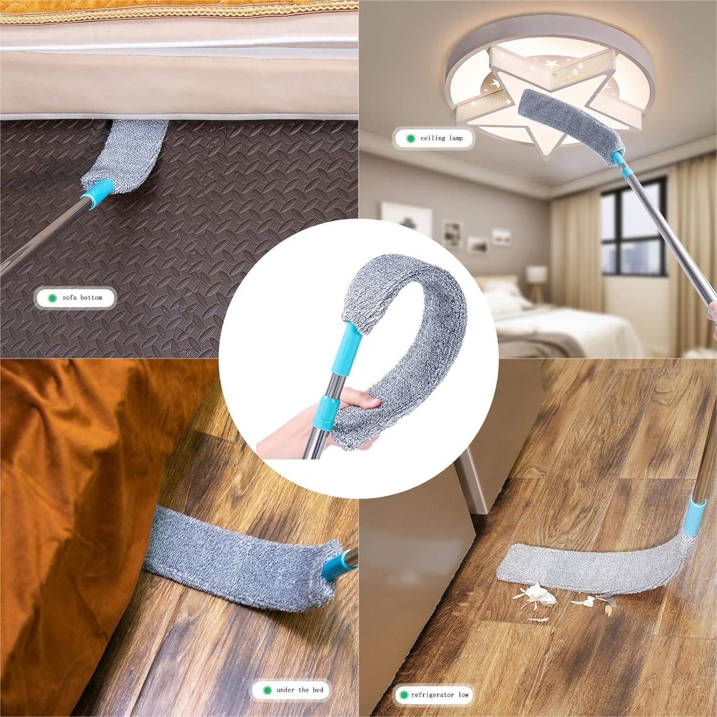 Retractable Gap Dust Cleaner – Extendable Slim Cleaning Brush for Narrow Spaces, Car, Keyboard, Window Tracks & Home Corners