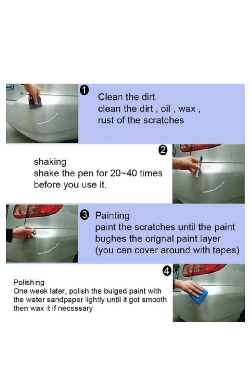 Car Scratch Remover Repair Paint Pen.Fix minor car scratches easily with Car Scratch Remover Repair Paint Pen. Smooth, precise touch-up, restores paint, protects from rust, and keeps your car looking new.