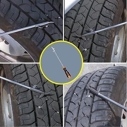 2 in 1 Car Tyre Stone Removing Tool.2-in-1 Car Tyre Stone Removing Tool – Tyre Groove Cleaner & Debris Remover for Cars & Bikes