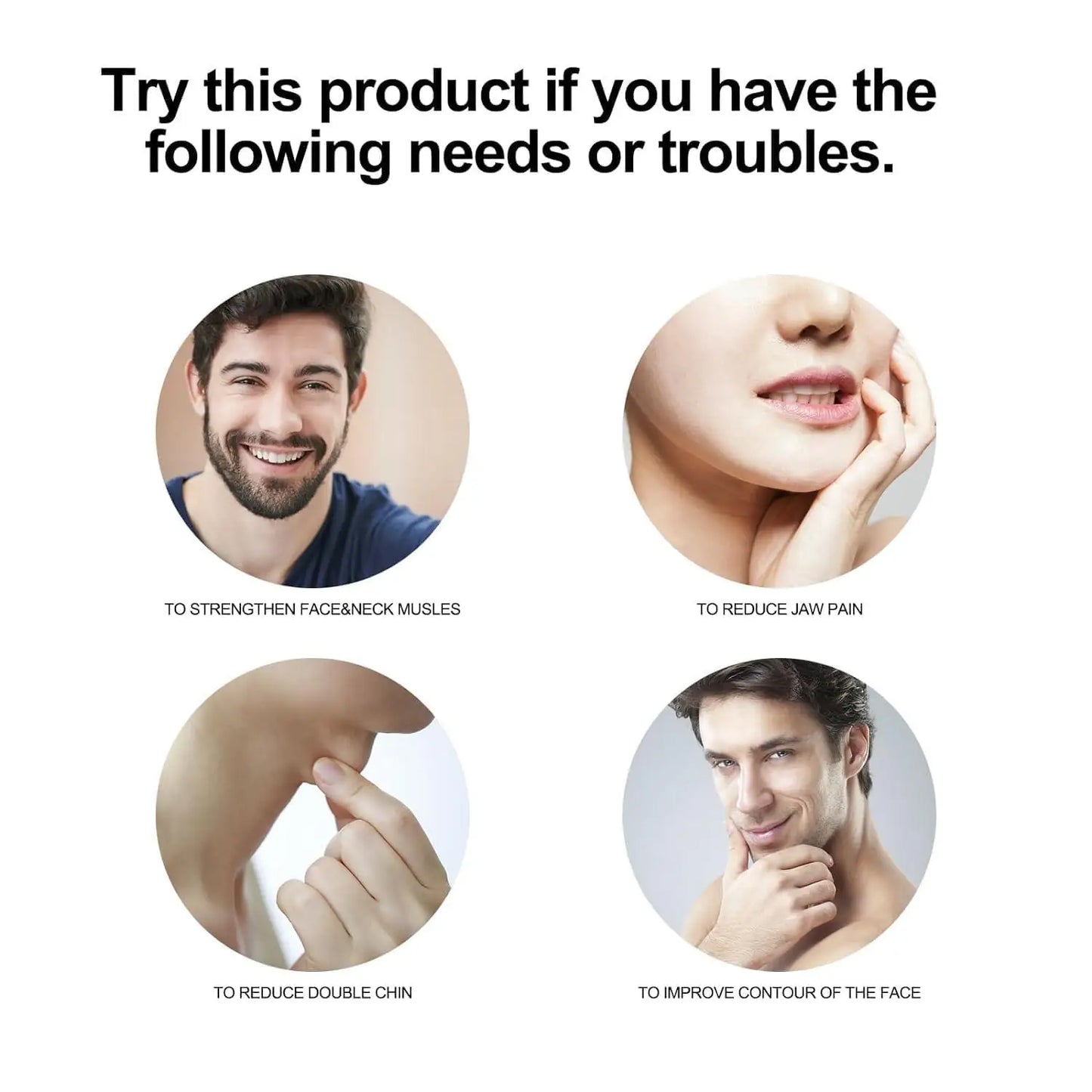 Tone and Strengthen Your Jawline Naturally | Jawline Exercise & Face Sculpting Tool for Sharper, Defined Facial Look | Daily Jaw Muscle Toning Solution