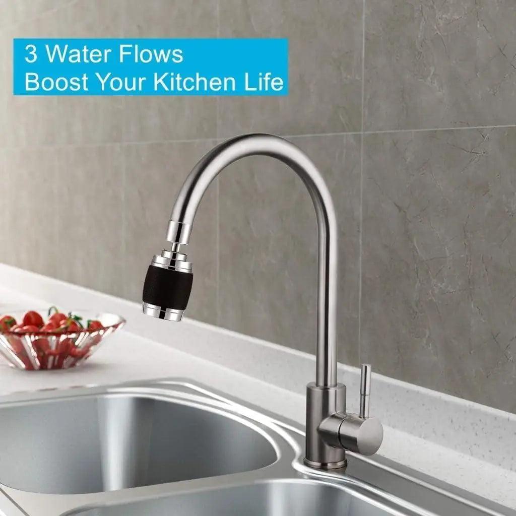 360° Swivel Tap Sink Faucet Extender with Built-in Filter – Water Saving Kitchen & Bathroom Faucet Adapter for Children, Pets & Washing