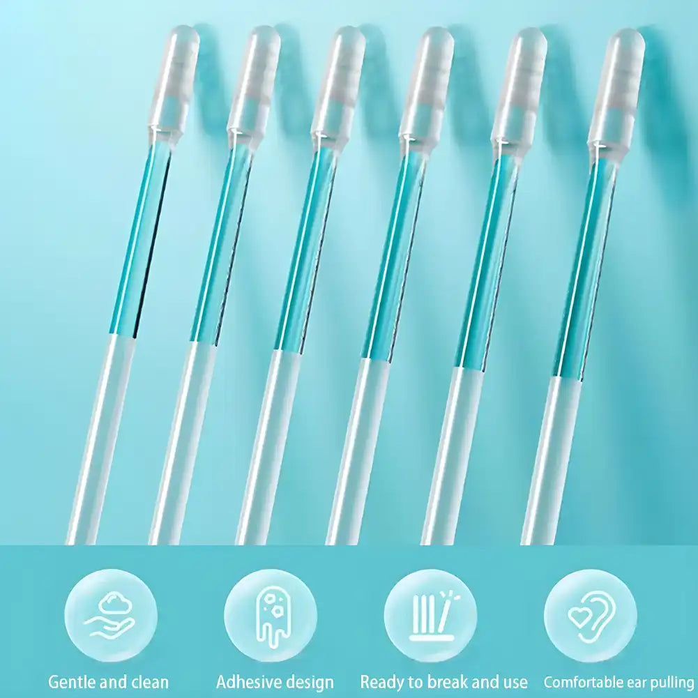 Quick Clean Reusable Sticky Ear Swabs | Eco-Friendly Ear Cleaner for Safe & Hygienic Earwax Removal | Gentle, Reusable & Portable Ear Care Tool for Adults and Kids | Environmentally Friendly Personal Hygiene Accessory