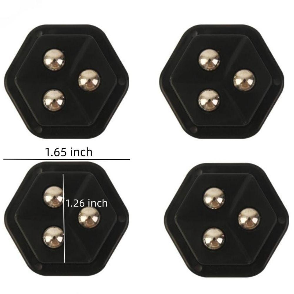 4 Pcs Pentagon Mini Caster Wheels.Move items easily with pentagon mini caster wheels. 360° rotating, compact, strong grip wheels for furniture, storage boxes, bins & appliances. Pack of 4 pcs.