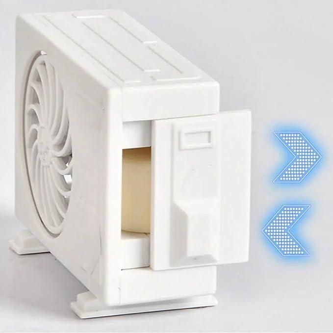 Miniature Ac Design Solar-Powered Car Air Freshener Diffuser.Miniature AC Design Solar-Powered Car Air Freshener Diffuser | Auto Rotating Perfume Decor for Car Dashboard.