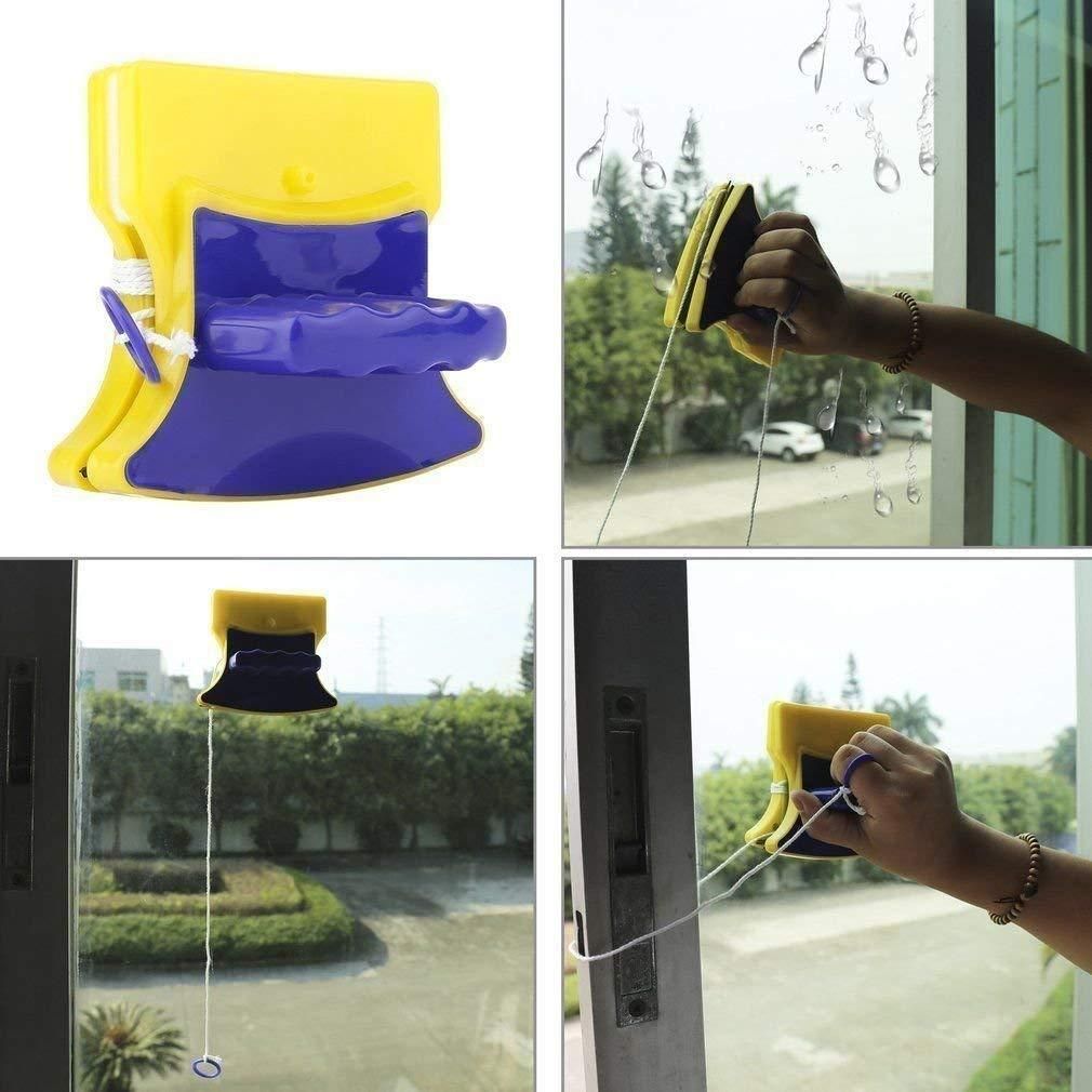 Heavy Duty Magnetic Double-Sided Window Cleaner | Inside & Outside Glass Cleaning Tool | Strong Magnet Window Washing Equipment for Home, Office & High-Rise Buildings