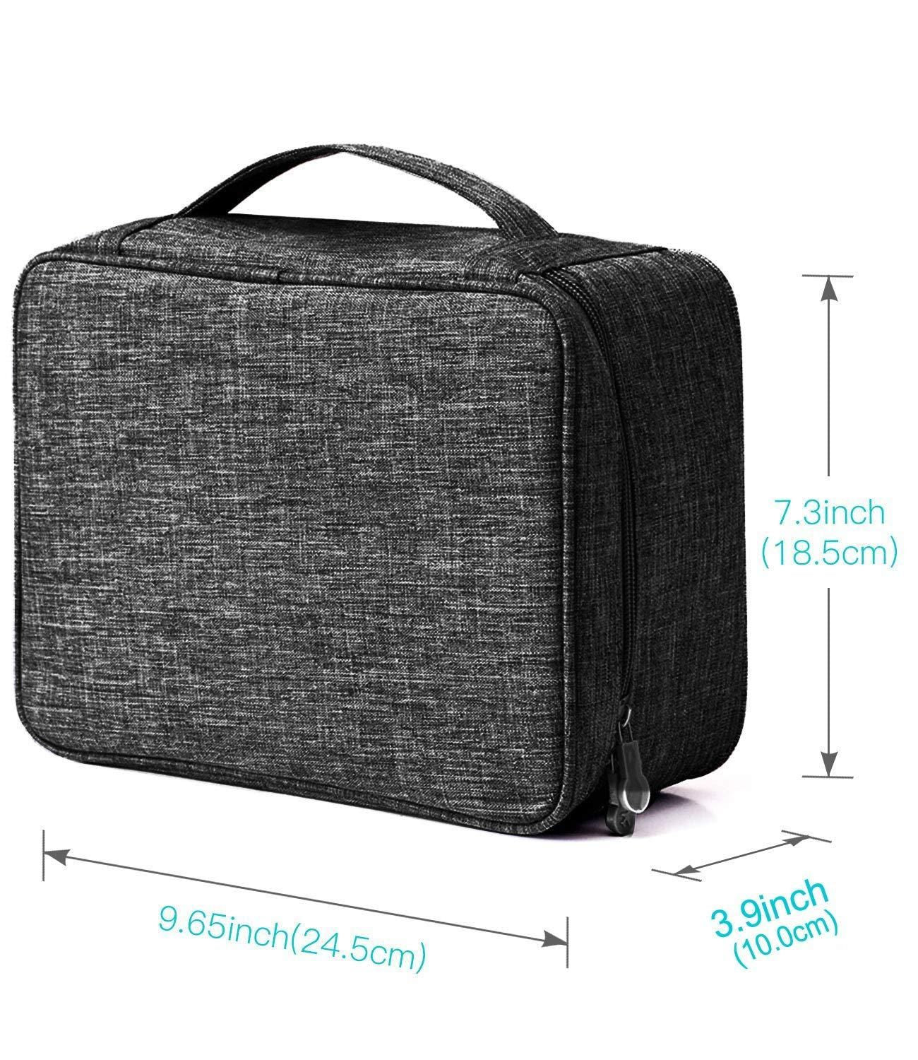 Universal Carry Travel Gadget Organizer Bag for Cables, Chargers, Plugs & Accessories – Portable Electronic Storage Case for Office, Home & Travel