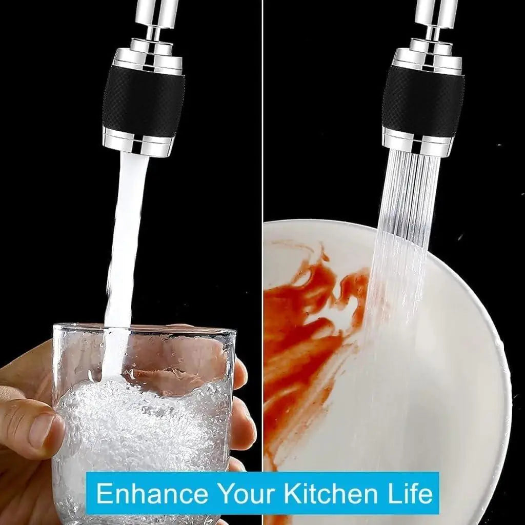 360° Swivel Tap Sink Faucet Extender with Built-in Filter – Water Saving Kitchen & Bathroom Faucet Adapter for Children, Pets & Washing
