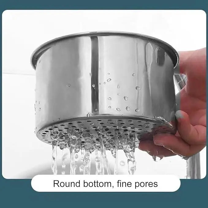 Stainless Steel Swan Drain Basket Sink Strainer | Kitchen Sink Waste Filter & Food Catcher | Rustproof Drain Protector for Clog-Free Sink