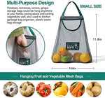 Kitchen Fruit Reusable Mesh Bags | Eco-Friendly Vegetable Storage & Produce Bags | Breathable Washable Grocery Bags for Kitchen Organization