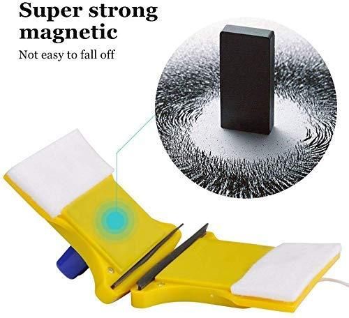 Heavy Duty Magnetic Double-Sided Window Cleaner | Inside & Outside Glass Cleaning Tool | Strong Magnet Window Washing Equipment for Home, Office & High-Rise Buildings