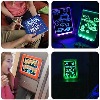 Kids Light-Up Writing Tablet.Unleash your child’s creativity with the Kids Light-Up Writing Tablet. LED drawing board for doodling, writing, and learning – fun, safe, and mess-free entertainment for kids of all ages.