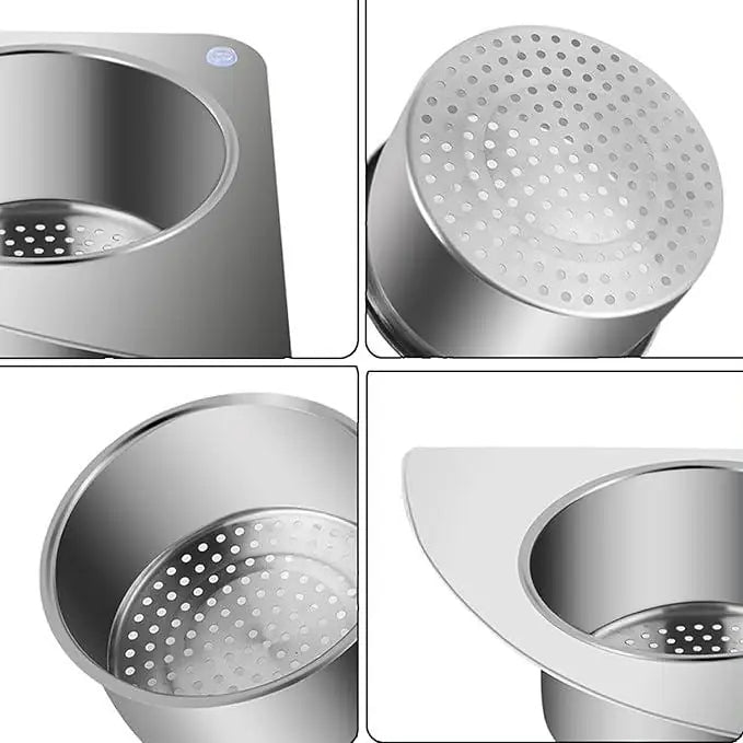 Stainless Steel Swan Drain Basket Sink Strainer | Kitchen Sink Waste Filter & Food Catcher | Rustproof Drain Protector for Clog-Free Sink