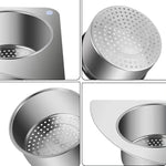 Stainless Steel Swan Drain Basket Sink Strainer | Kitchen Sink Waste Filter & Food Catcher | Rustproof Drain Protector for Clog-Free Sink