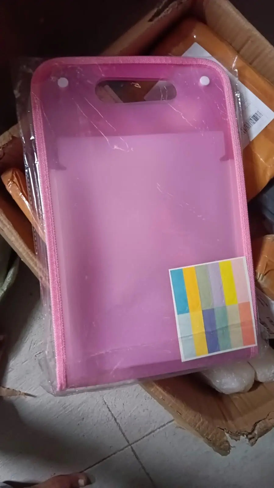 Portable Expanding Document Folder A4 Size | Multi-Pocket Accordion File Organizer | Durable Plastic Office & School Document Storage Folder