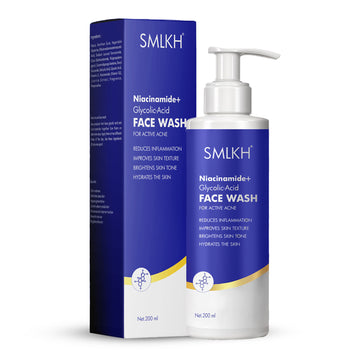 Niacinamide with Extract of Glycolic Acid – Deep Cleanser for Glowing, Oily Skin Face Wash (200 ml)