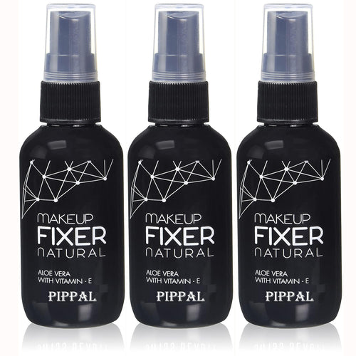 Pippal Beauty Makeup Fixer Natural Dewy Finish with Vitamin E And Aloe Vera Long-Lasting Spray 80ml (Pack of 3)