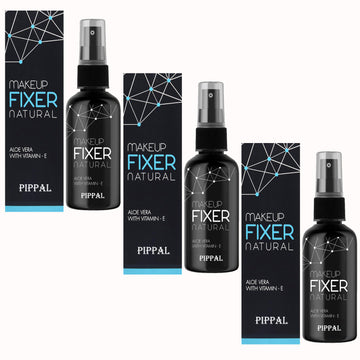 Pippal Beauty Makeup Fixer Natural Dewy Finish with Vitamin E And Aloe Vera Long-Lasting Hydrating & Refreshing Setting Spray 80ml (Pack of 3)