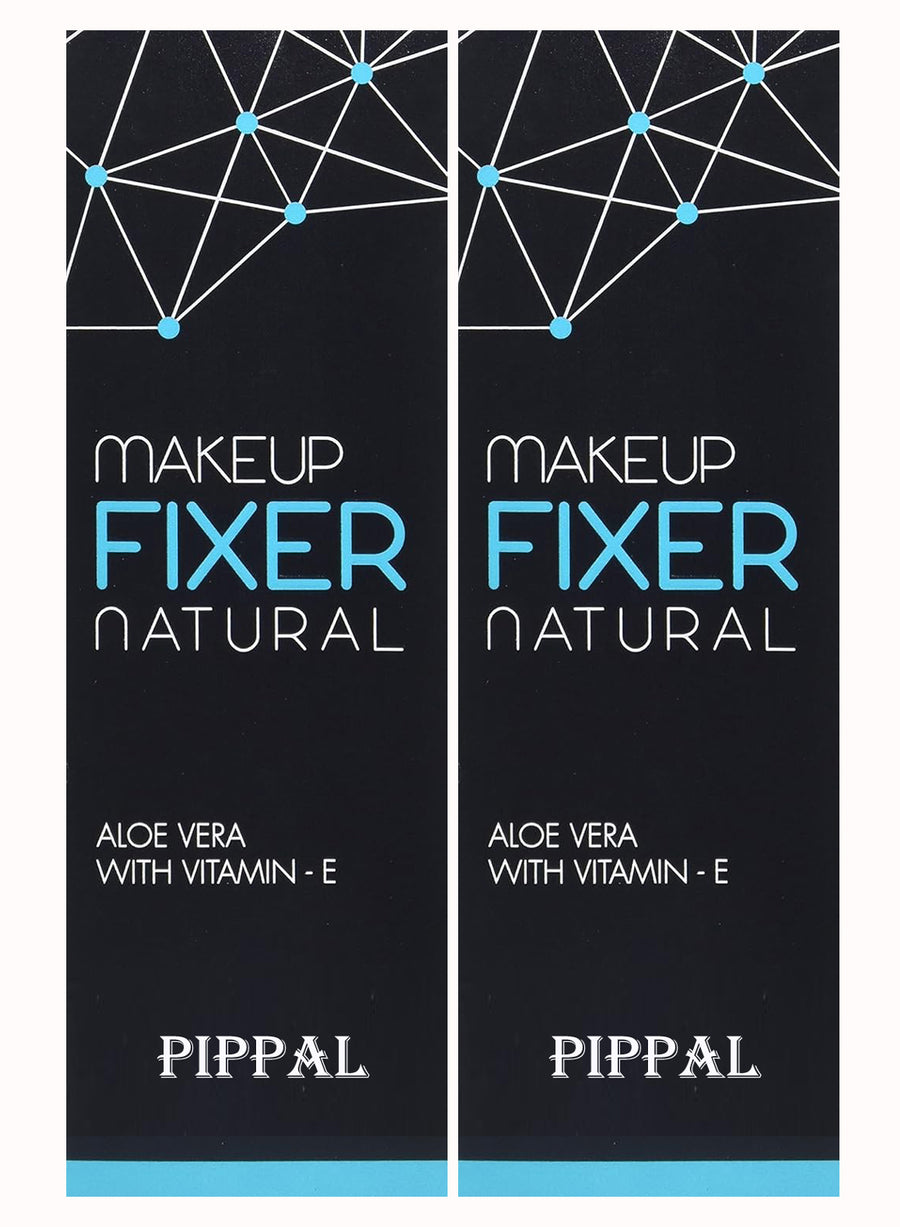 Pippal Long Lasting Natural Makeup Fixer Spray Primer - 80ml (Transparent) Pack of 2