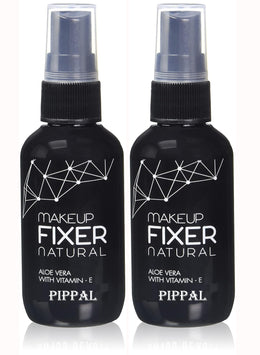 Pippal Beauty Makeup Fixer Natural Dewy Finish with Vitamin E And Aloe Vera Long-Lasting Spray 80ml (Pack of 2)