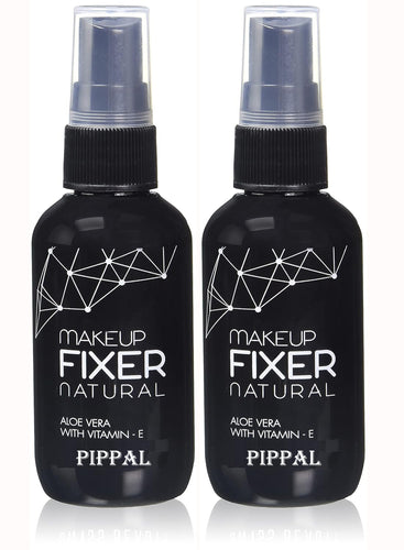 Pippal Beauty Makeup Fixer Natural Dewy Finish with Vitamin E And Aloe Vera Long-Lasting Spray 80ml (Pack of 2)