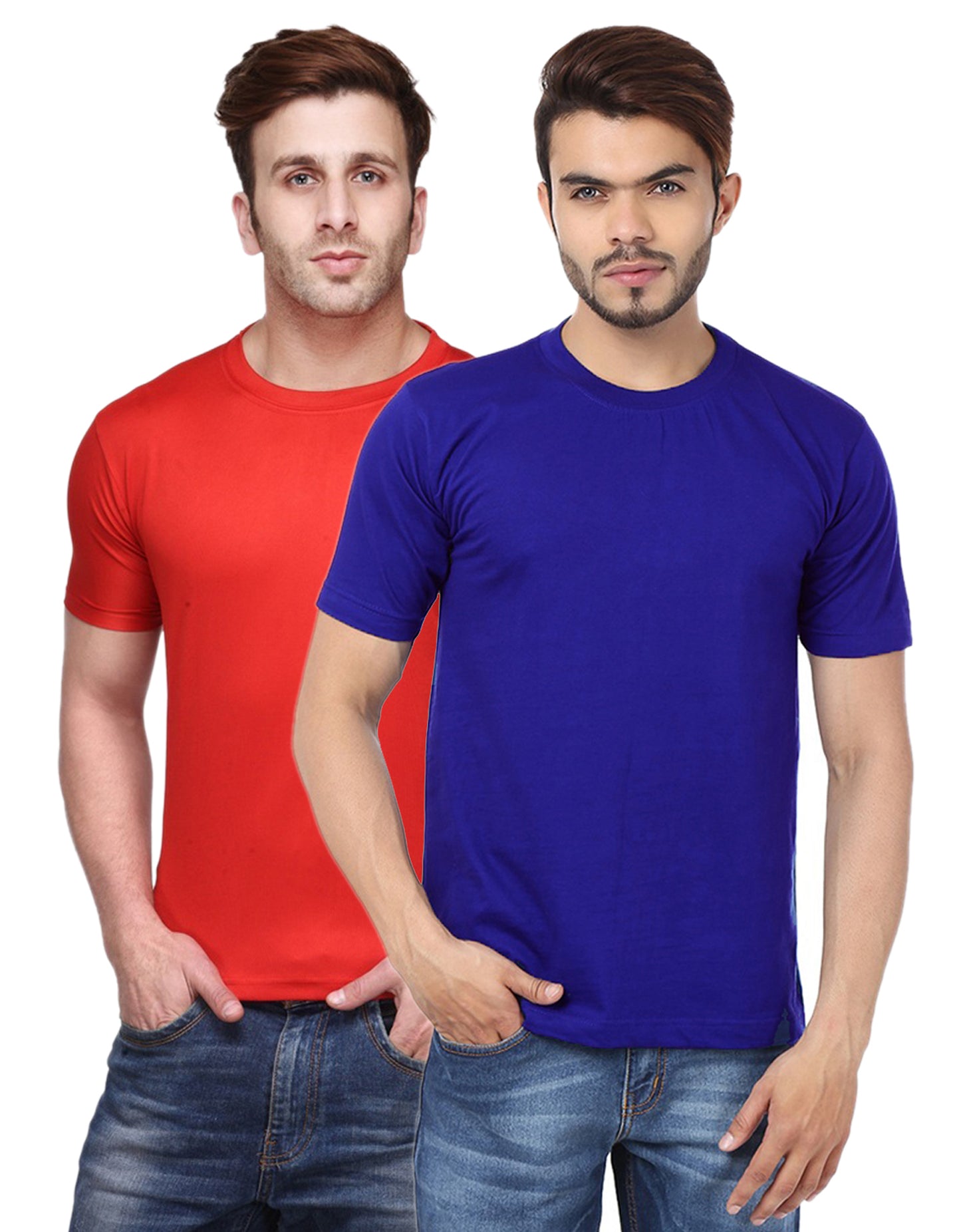 Ketex Round Neck Men's Polyester Blend Dri Fit T-Shirts (Pack of 2)