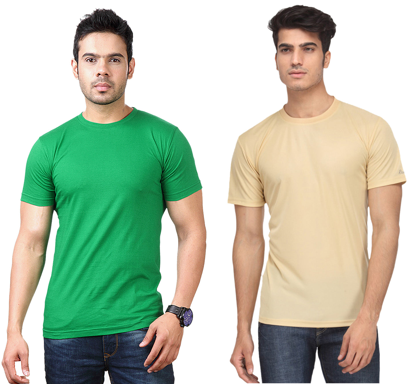 Ketex Round Neck Men's Polyester Blend Dri Fit T-Shirts (Pack of 2)