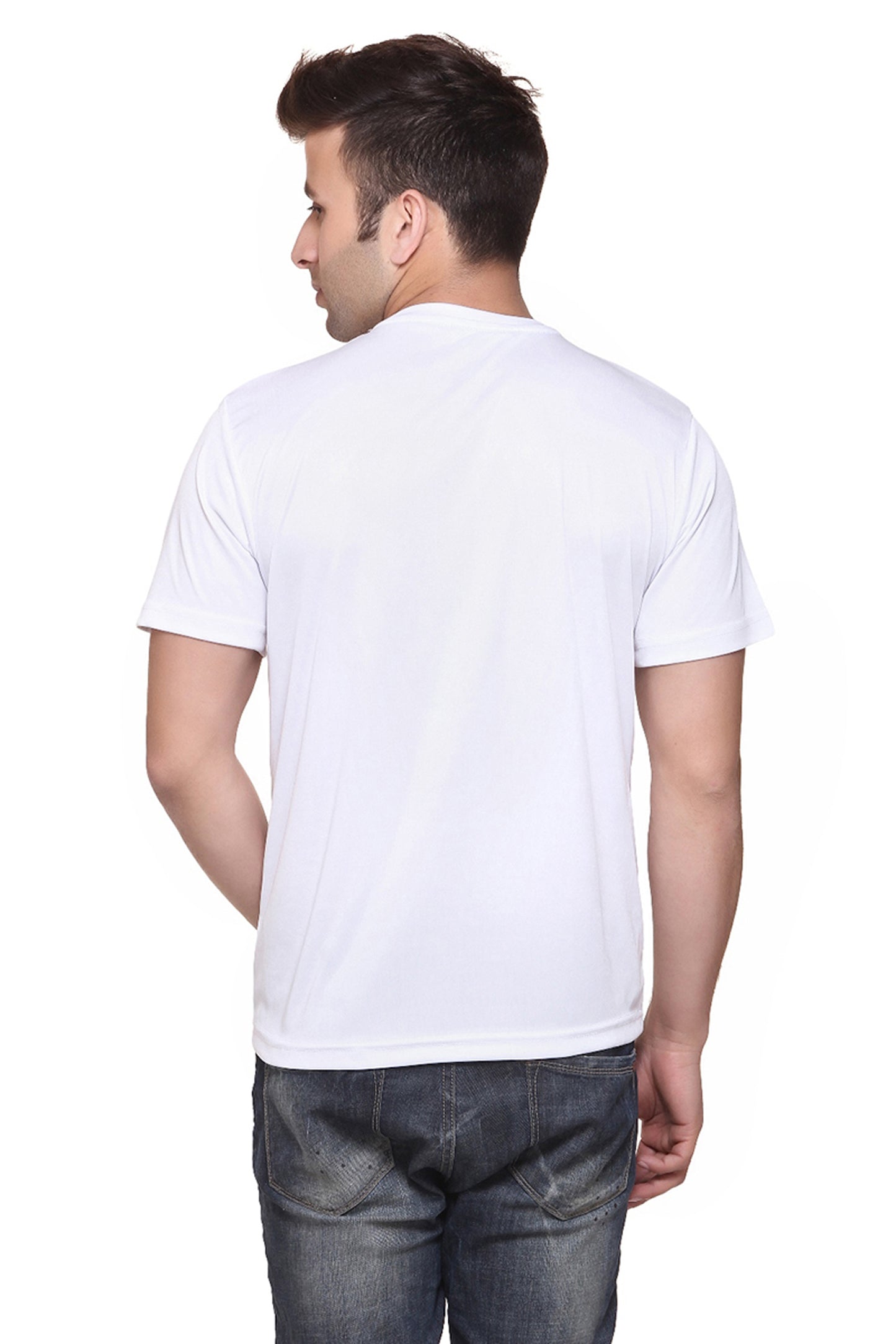 Ketex Polyester Dri-Fit Half Sleeves Round Neck T-Shirt ( Pack of 4 )