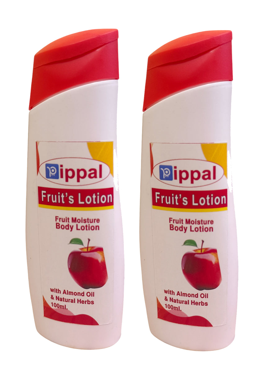 Pippal Fruit Ultra Smooth Skin Nourishing Body Lotion (100 ml) Pack of 2 (200 ml)Pippal Fruit Ultra Smooth Skin Nourishing Body Lotion (100ml x 2) for Soft & Radiant Skin
