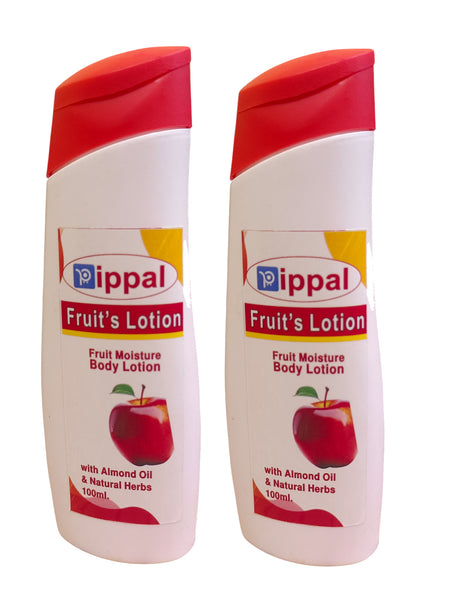 Pippal Fruit Ultra Smooth Skin Nourishing Body Lotion (100 ml) Pack of 2 (200 ml)Pippal Fruit Ultra Smooth Skin Nourishing Body Lotion (100ml x 2) for Soft & Radiant Skin