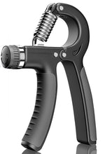Premium Hand Grip Strengthener, Hand Exerciser Adjustable Resistance 10 To 60Kg, Grip Strength Trainer, Hand Gripper, Forearm Workout Training Equipment for Injury Recovery Athletes (Black)