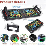 Premium 15 In 1 Pushup Board: Gym Equipment for Home Workout, Versatile Pushup Stand, Ideal Home Gym Equipment for Strength Training and Fitness, Durable and Ergonomic Design (Black)