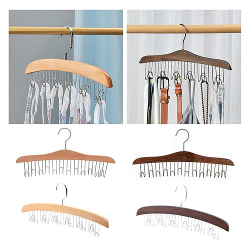 Hanger Anti Slip Multipurpose Belt Organizer for Shawls Purses Scarves Round Hook
