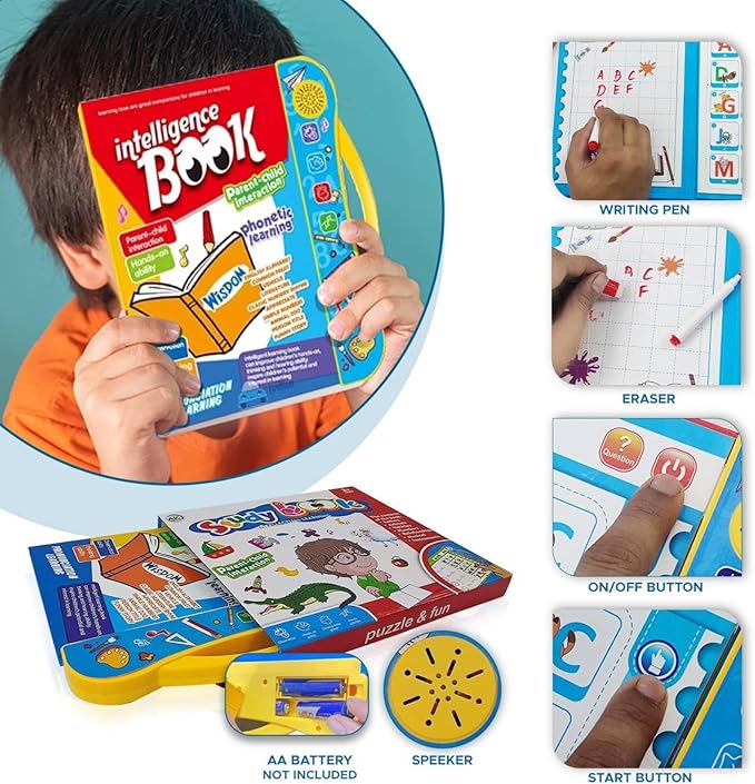 Intelligence Book | Interactive Book - Musical English Educational Phonetic Learning Book