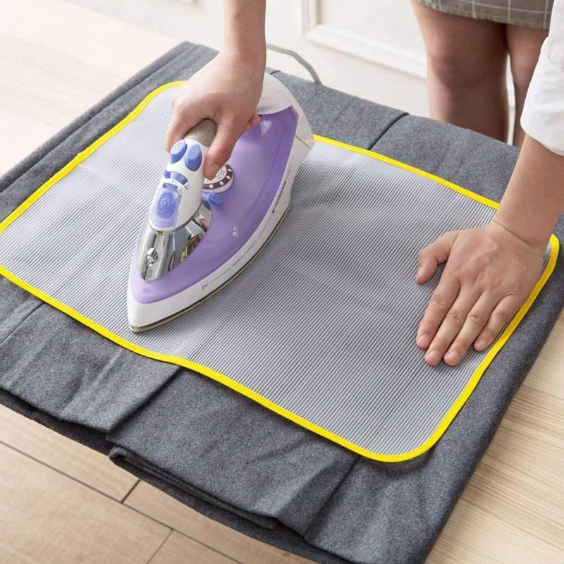 Ironing Mesh Protective Insulation Pad.Protect delicate fabrics while ironing with this heat-resistant mesh protective insulation pad. Prevents burns, shine & fabric damage.