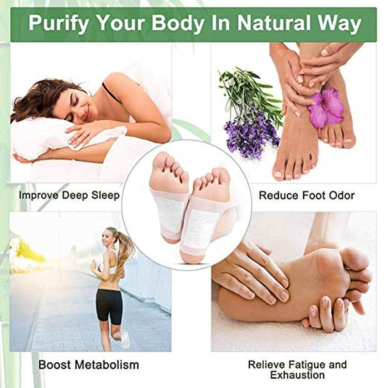 Foot Pads - Kinoki Detox Foot Patches (Pack of 10).Kinoki Detox Foot Pads (Pack of 10) – Herbal Cleansing Foot Patches for Relaxation & Wellness