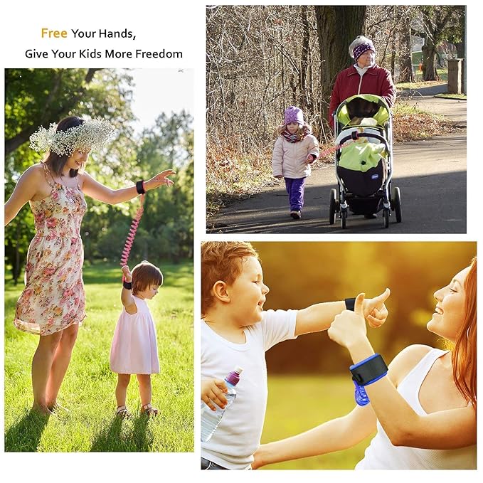 “Anti-Lost Wrist Link with Lock & Key – Baby Safety Harness/Band, Adjustable Anti-Lost Strap for Kids, Secure Walking & Travel”
