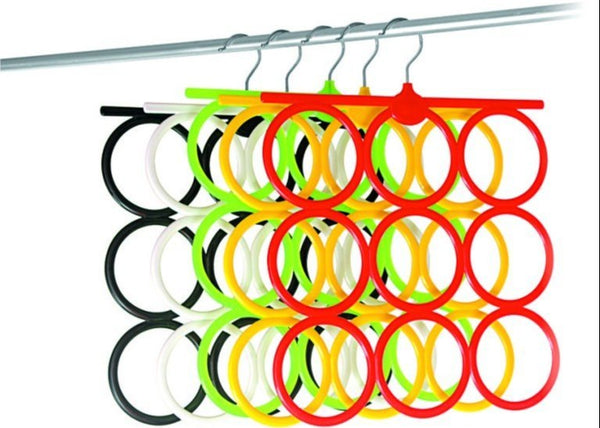 Multicolor Plastic Dupatta Hanger 2 pcs.Multicolor Plastic Dupatta Hanger (2 Pcs) | Space Saving Wardrobe Organizer.